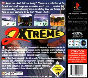 2Xtreme (US) box cover back